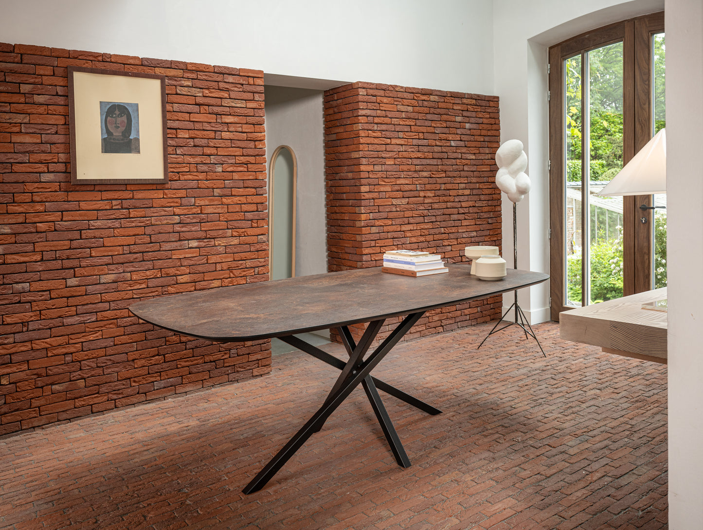 EETAFEL SVEN DEENS OVAAL MASSIEF EIKENHOUT